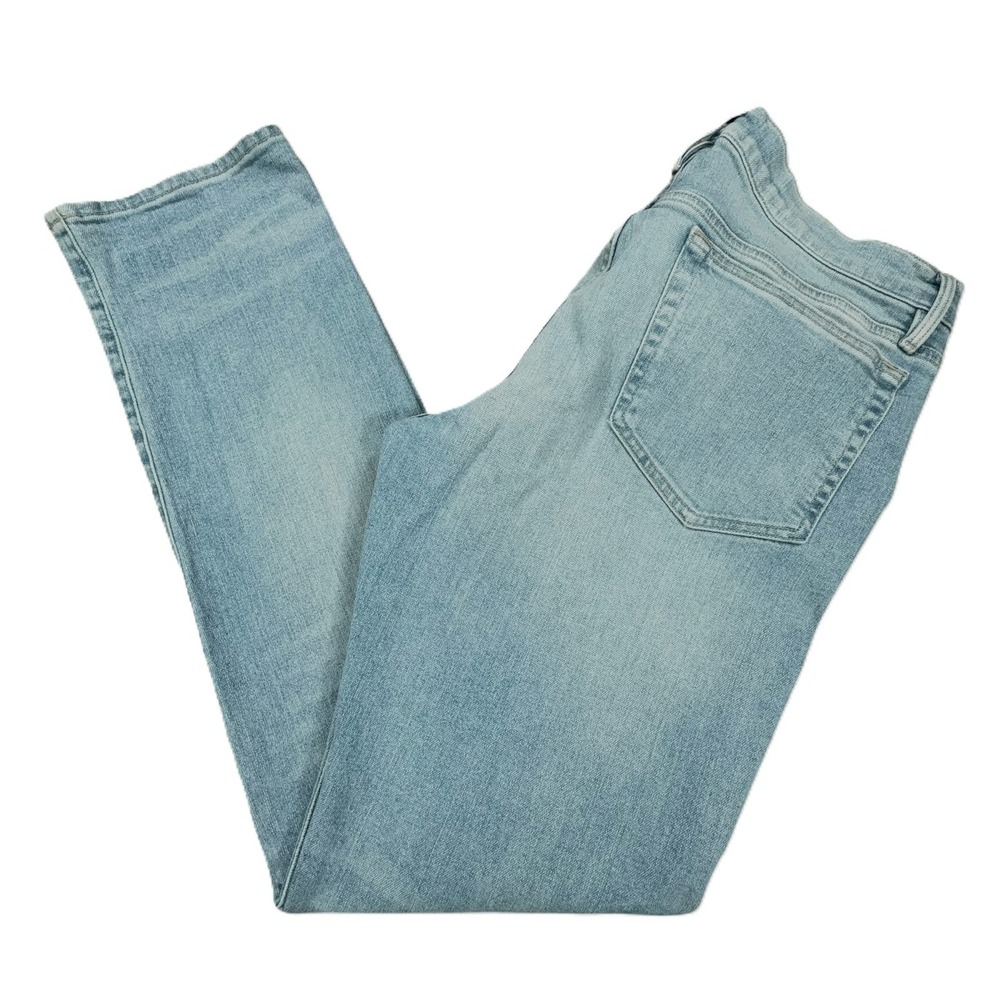 FRAME L'Homme Slim Jeans Mens 33x32 Glass Beach Blue‎ Light Wash Stretch Denim